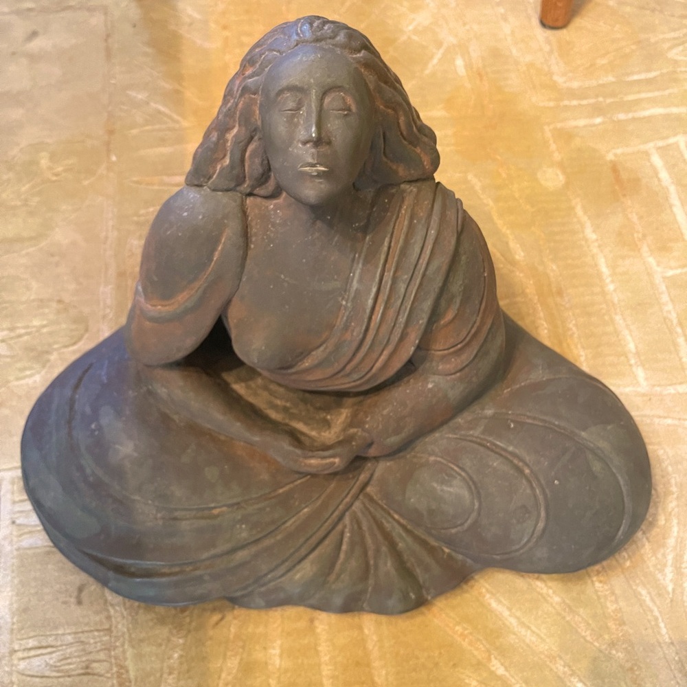 Western Buddha Large Sculpture By Sigrid Herr